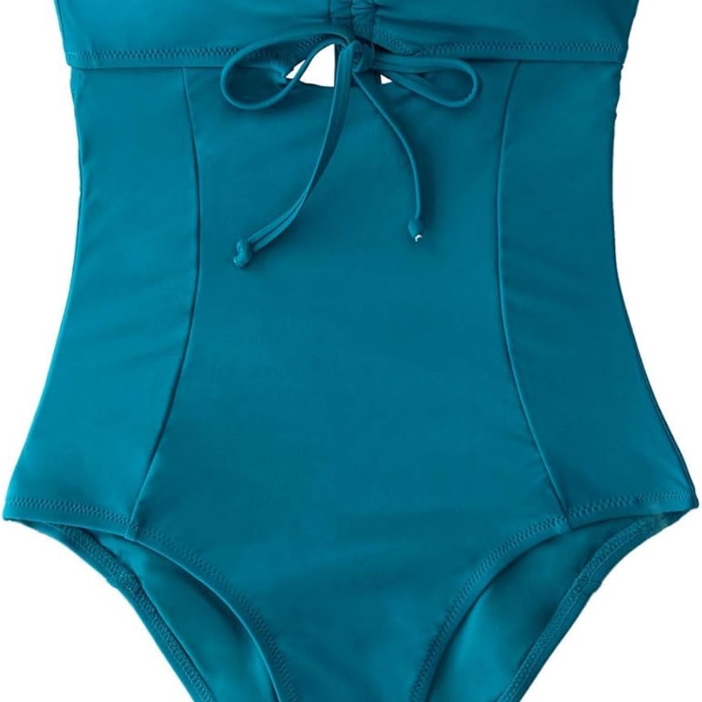 CUPSHE Women's One Piece Swimsuit Ruffle - Picture 4 of 8